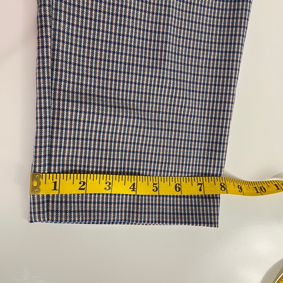 LOFT The Riviera Slim Pants Women Sz 12 Plaid Check Stretch Office Casual Preppy - Picture 16 of 16
